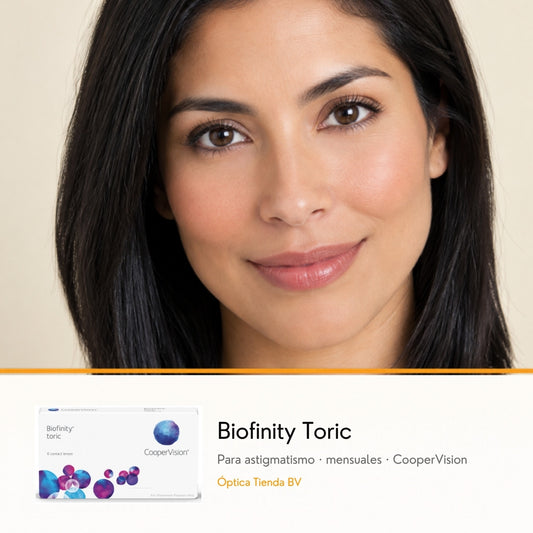Biofinity Toric – lentes de contacto para astigmatismo, modelo mujer