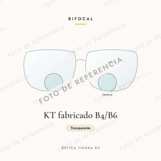 Foto de referencia: Bifocal KT fabricado B4/B6