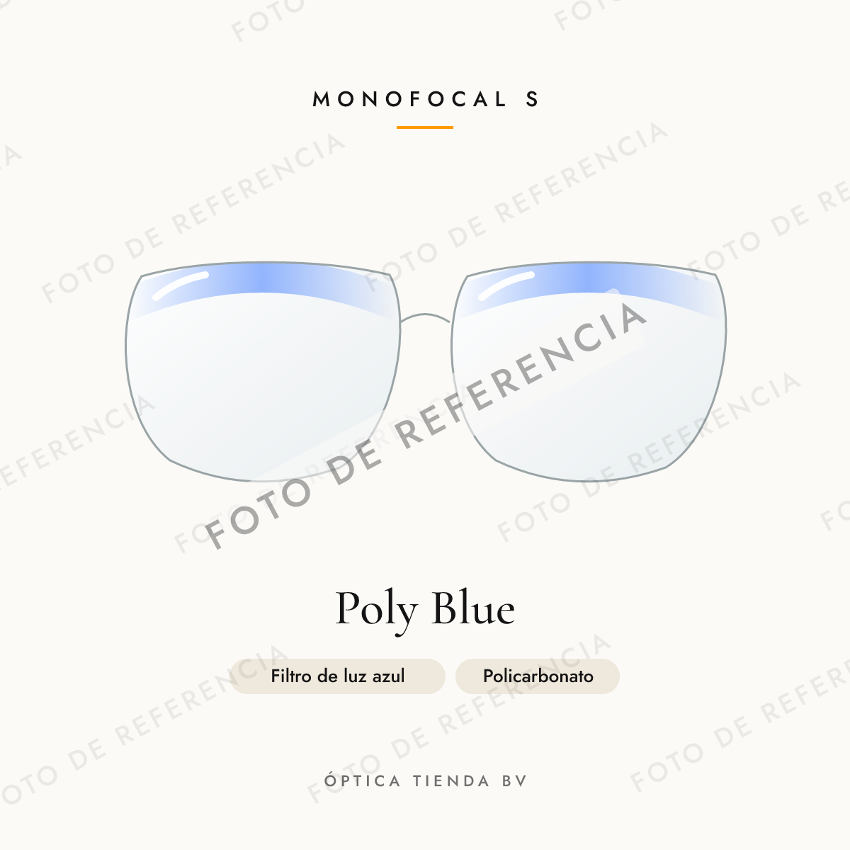 Foto de referencia: Monofocal S Poly Blue