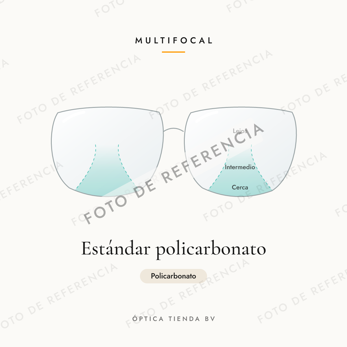 Foto de referencia: Multifocal Estándar policarbonato