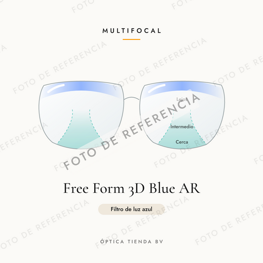 Foto de referencia: Multifocal Free Form 3D Blue AR