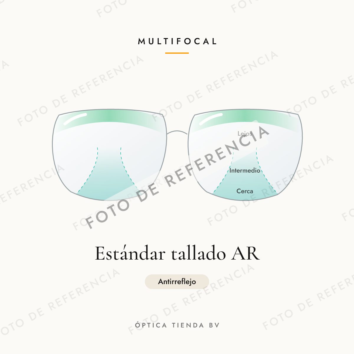 Foto de referencia: Multifocal Estándar tallado AR