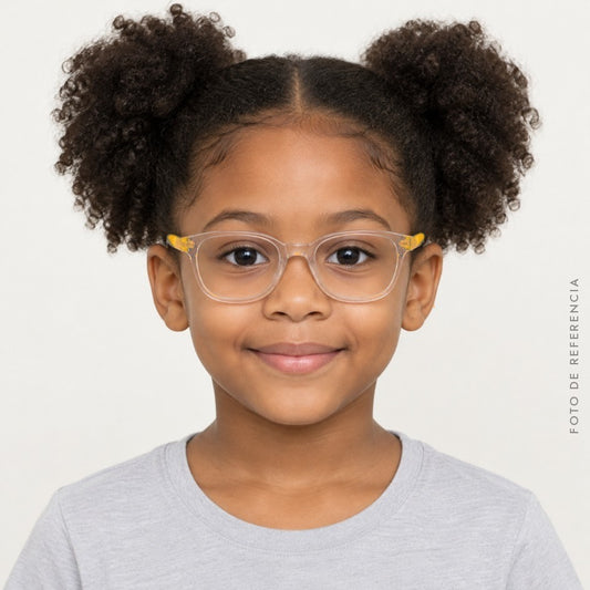 Foto de referencia: niña con gafas Unicity H3016 amarillo 617